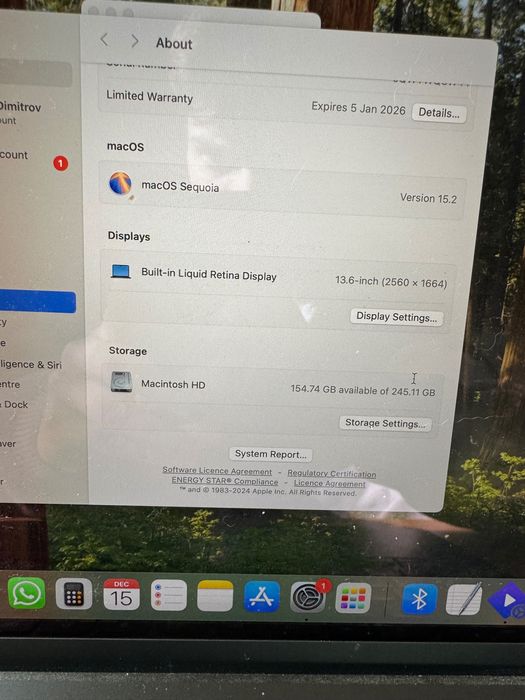 Macbook Air 2022 M2 - 100% Battery Health