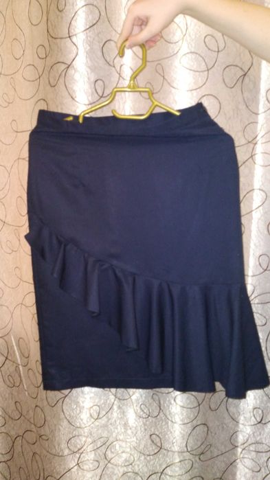 Пиджак + юбка синяя