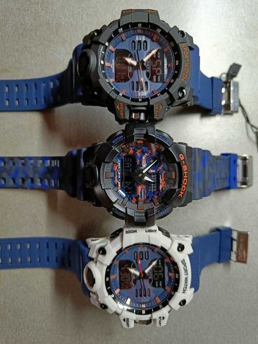 Мъжки спортен часовник Sanda - Черен