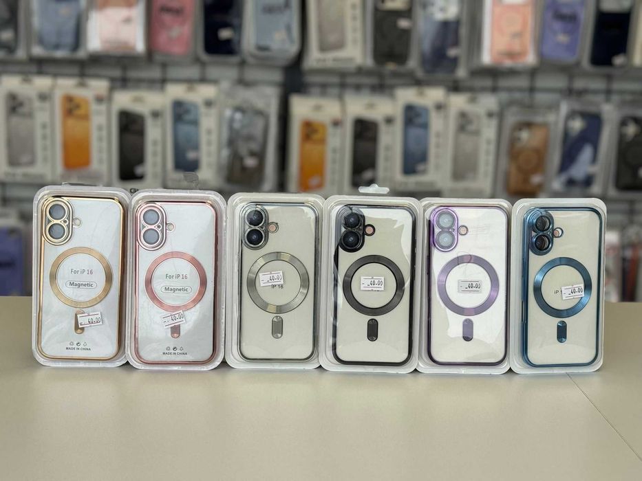 Husa TPU Luxury MagSafe , folie, cablu, încărcător iPhone 16