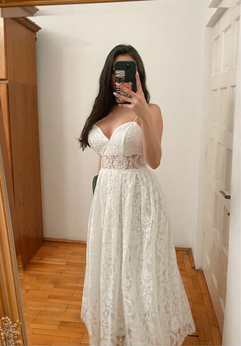 Rochie superba cu eticheta Asos de ocazie/mireasa/cununie civila/casua