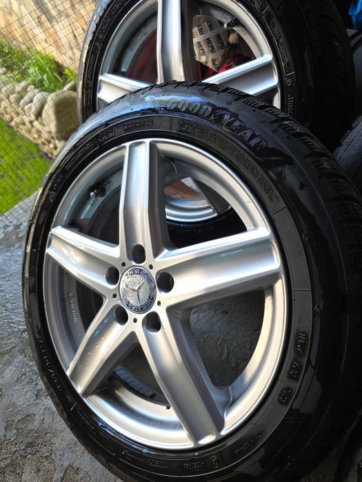 Джанти + Зимни гуми Mercedes 17 инча 5x112 Dezent 225 50 17