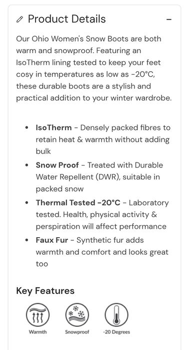 Ботуши термо Mointain Worehaus зимни апрески, -20гр  сняг.р40 Лондон.