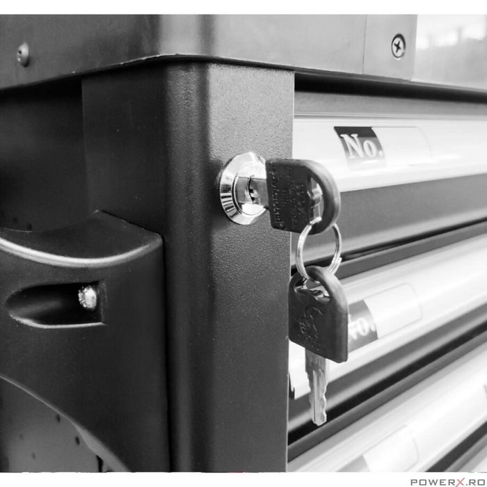 Dulap scule complet echipat, 7 sertare, 154 piese, Verke