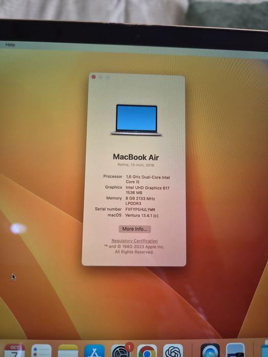 MacBook Air Retina 13” 2019 Rose Gold – i5, 8GB RAM, 256GB SSD