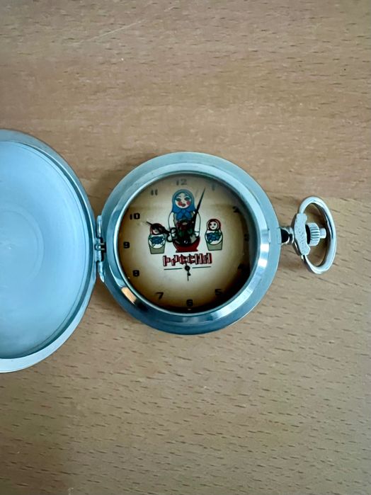 Джобен часовник с Матрьошка(механичен)
