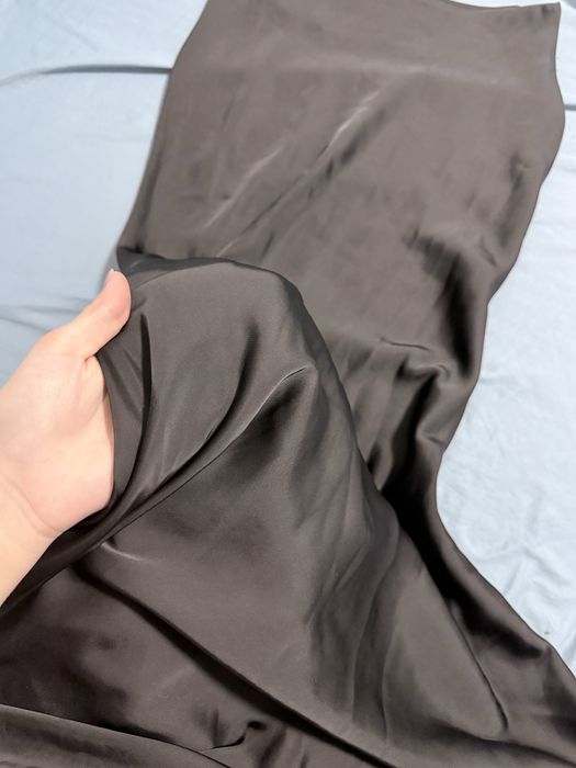 Юбка атласный черный