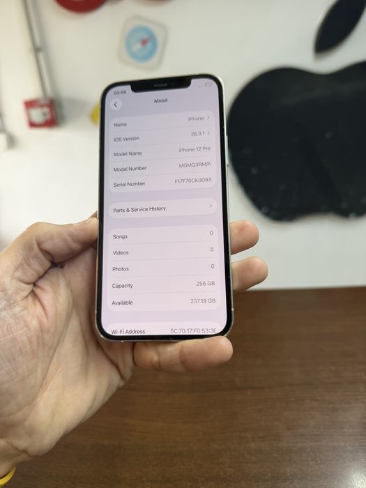 Vand Iphone 12 Pro 256Gb Silver