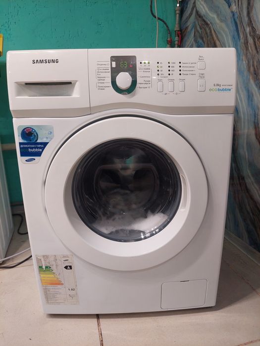 Samsung eco bubble загрузка 6 кг