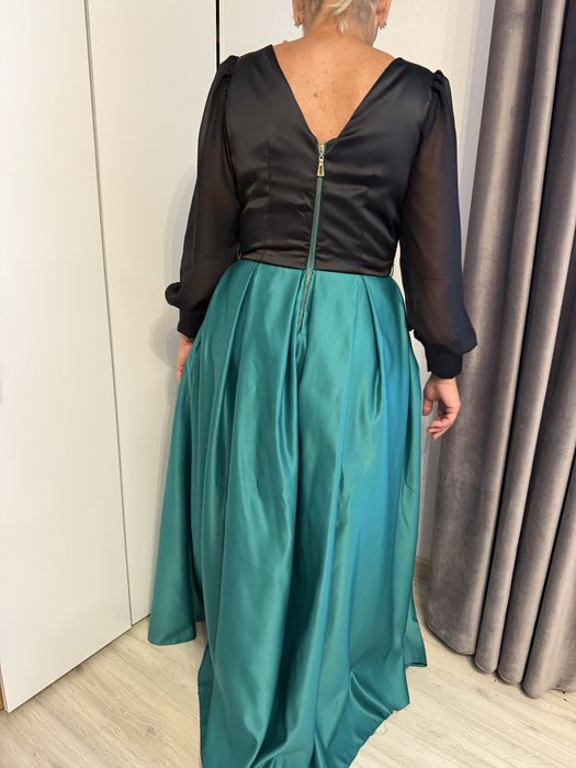 Rochie lunga verde marimea 38/40