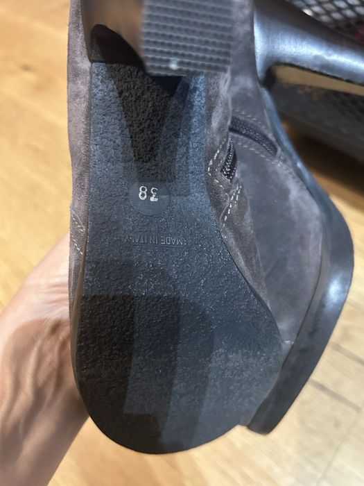 Botine elegante piele intoarsa 38