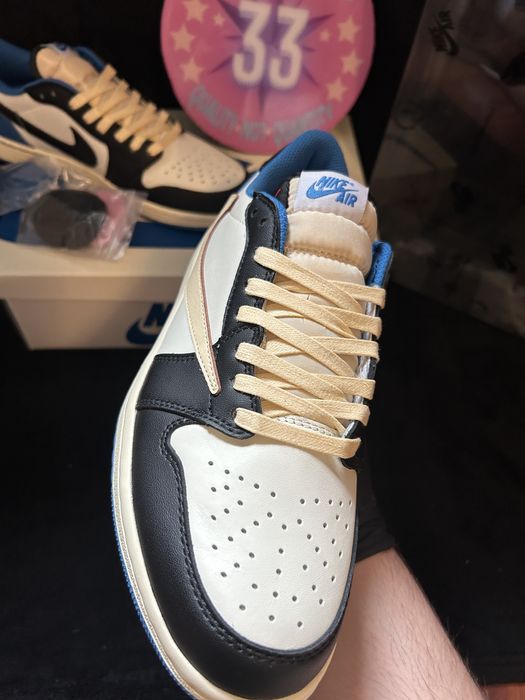 jordan 1 low fragment blue travis