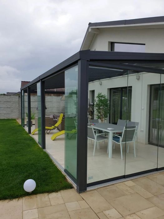 Terasa sticlă aluminiu