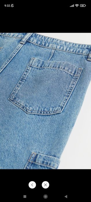 Cargo jeans denim dama
