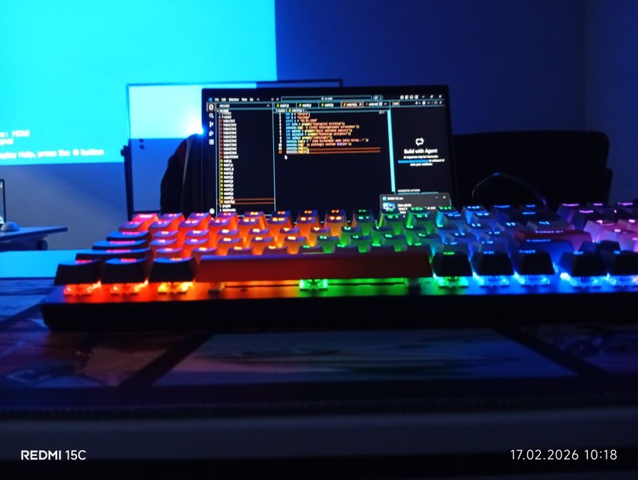 Клавиатура механическая 14 RGB расцветок идеальные кнопки