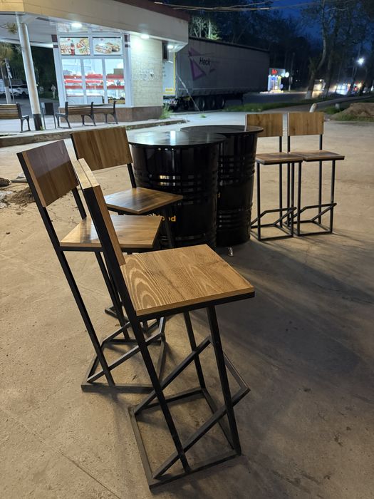 Мебель из бочек для ресторанов,для фудтраков,для кафе,для барбершопов,