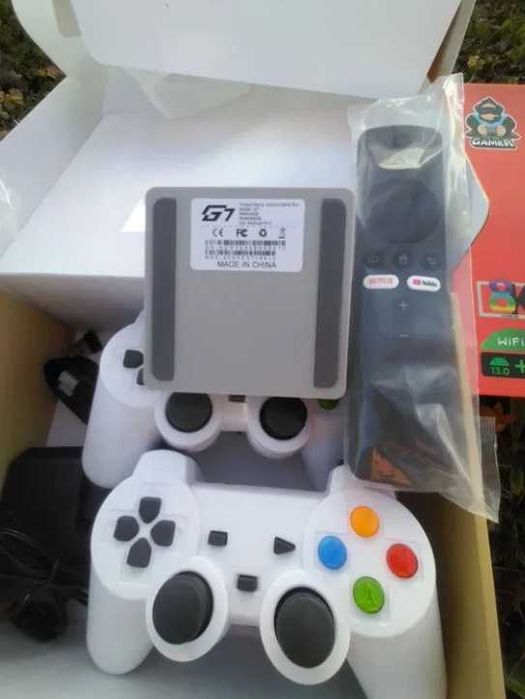 %Нов Gaming 4GB 128GBTV Box G7 Android 14 40,000 игри Игрова конзола