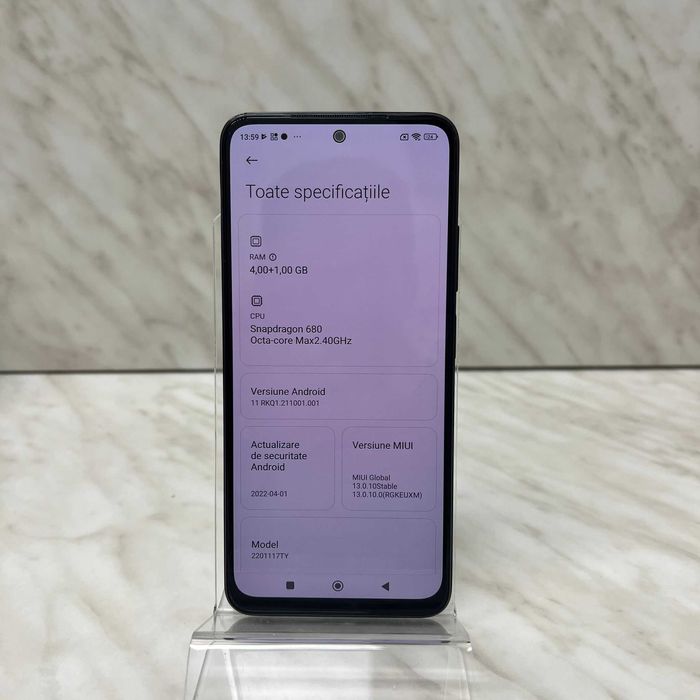 Telefon Xiaomi Redmi Note 11 Negru 64gb Negru Zeus Amanet 2696