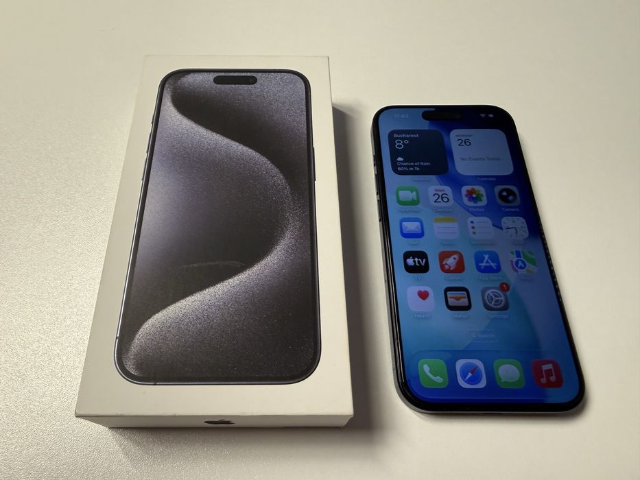 Iphone 15 Pro 96% 256 GB Neverlock Impecabil Cutie