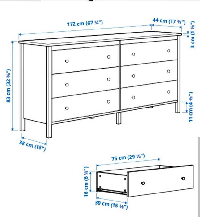 Comoda 6 sertare Ikea
