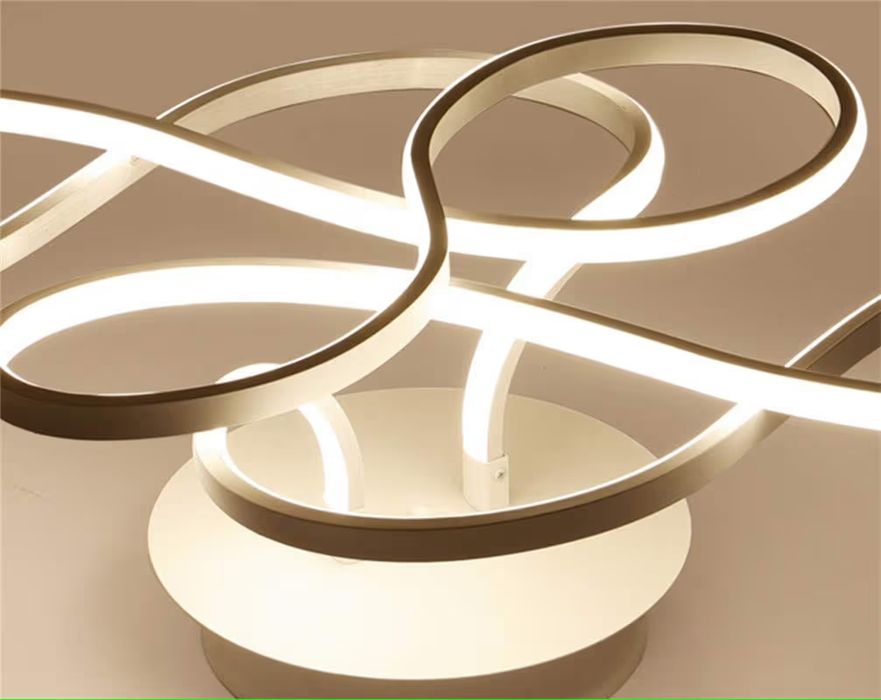 LED димируема таванна невисяща лампа 70 см черна/златна 70×40 см, 110W