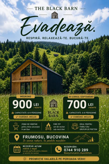 Cabana de inchiriat Bucovina – Frumosu, Suceava | Ciubar | Foisor