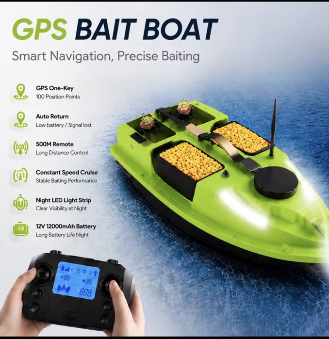 Barca de plantat cu gps , barcuta  de pescuit
