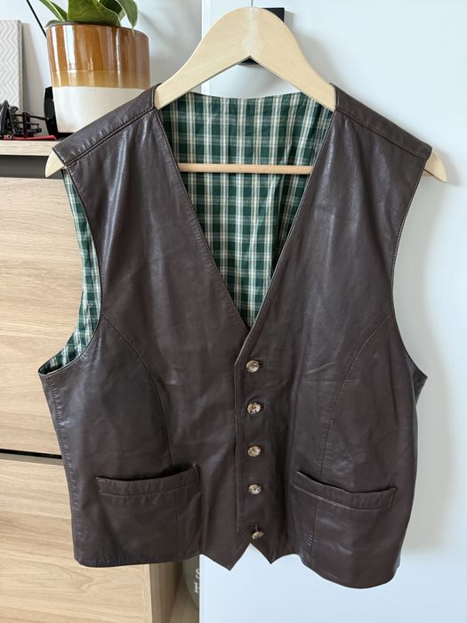 Vesta Piele Naturala Maro Captusita Barbati | Marime L