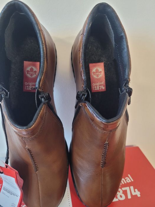 Дамски кожени топли боти