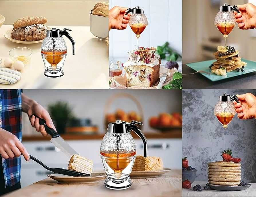 Бутылка диспенсер для меда Honey Dispenser pos52