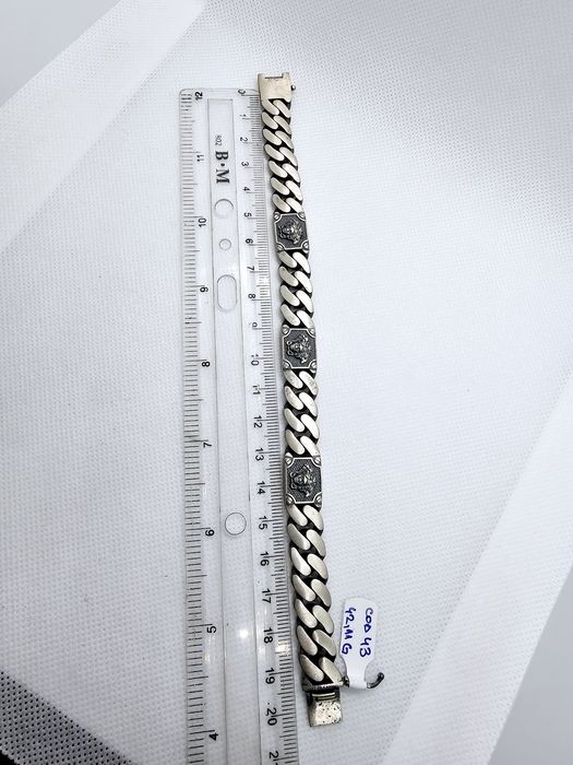 Vand bratara din argint 925 model cuban 42.11 g cod 43