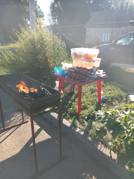 Жарю шашлык на выезд
