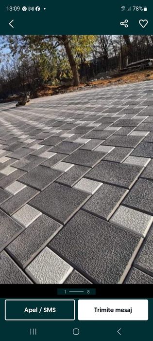 Pavele dale din beton