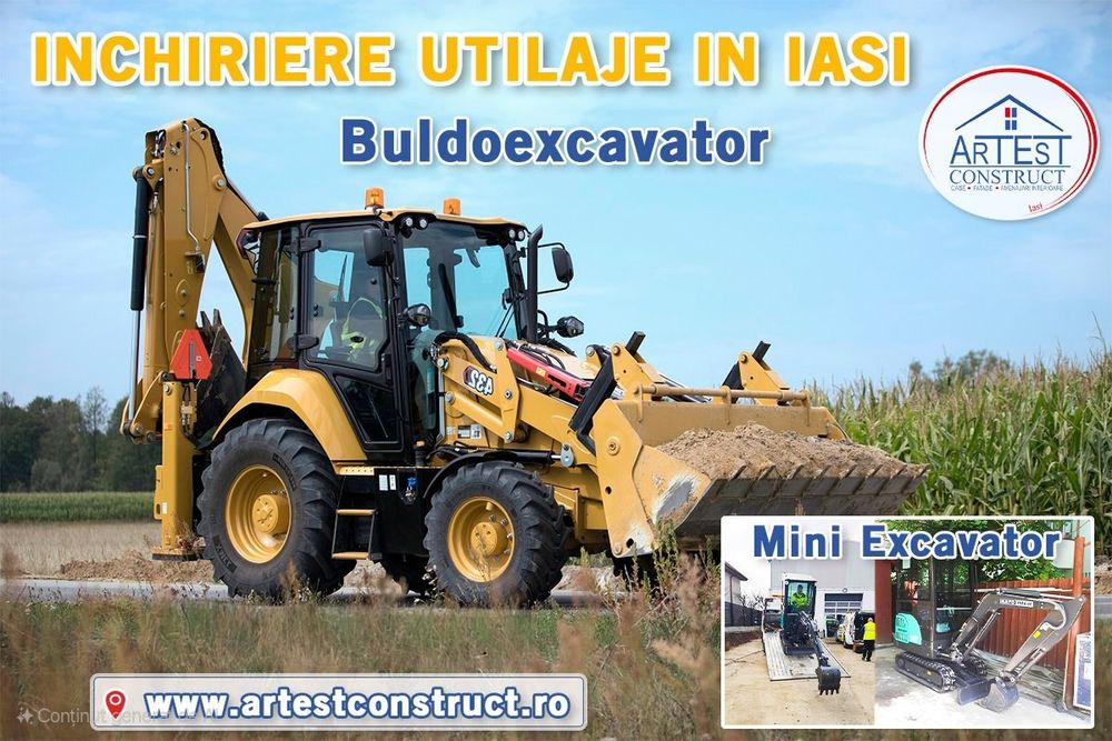 Buldoexcavator de inchiriat **In Iasi si localitatile limitrofe**