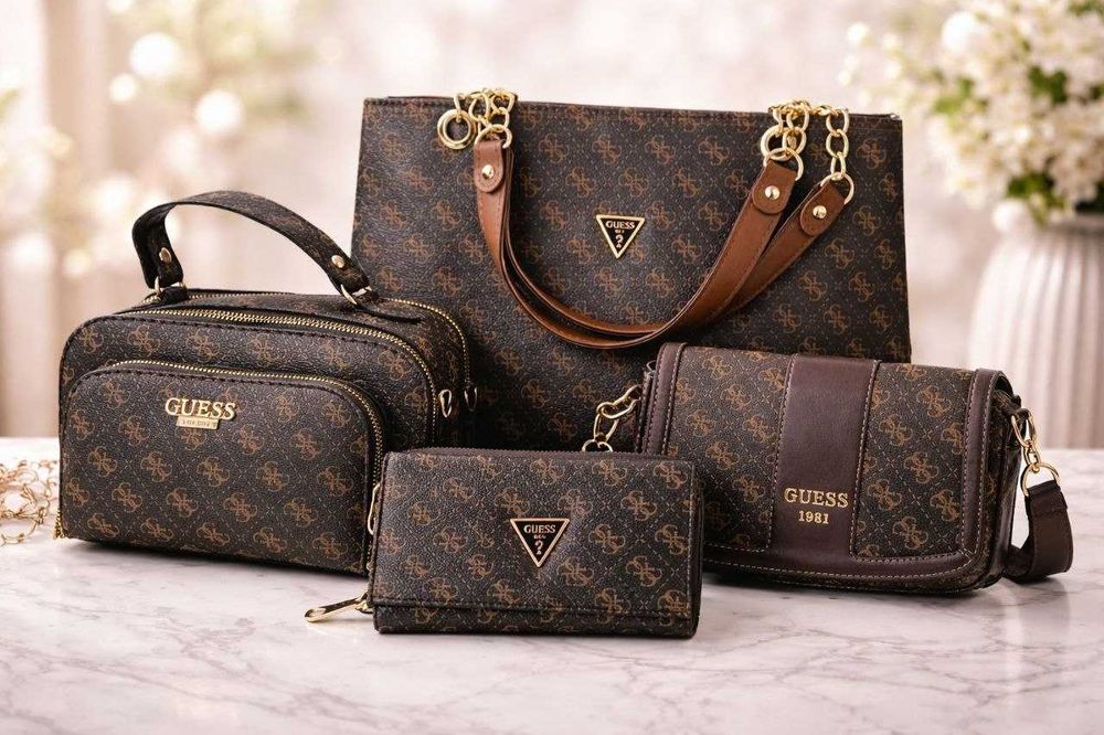 Set 4 piese 2 geante,portofel,ghiozdanel, pentru dama