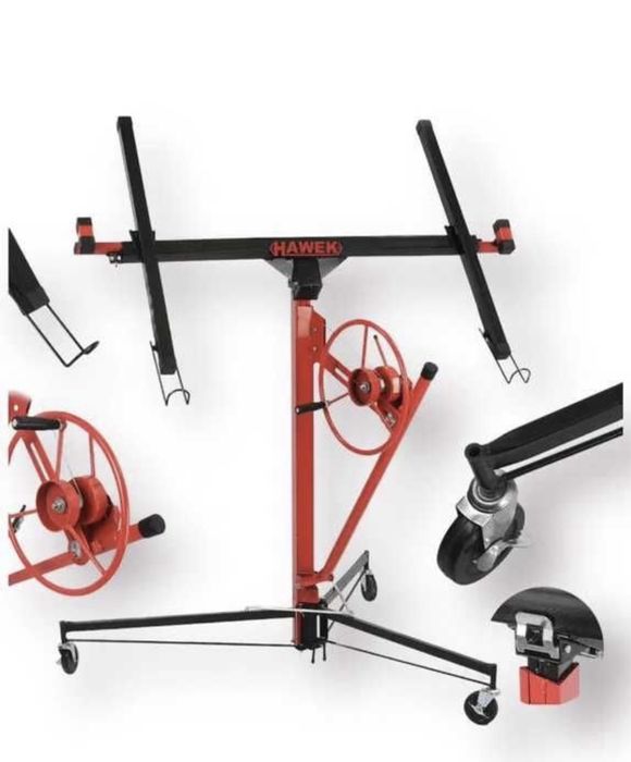 Повдигач за гипсокартон до 68кг HAWEK подемник за плоскости