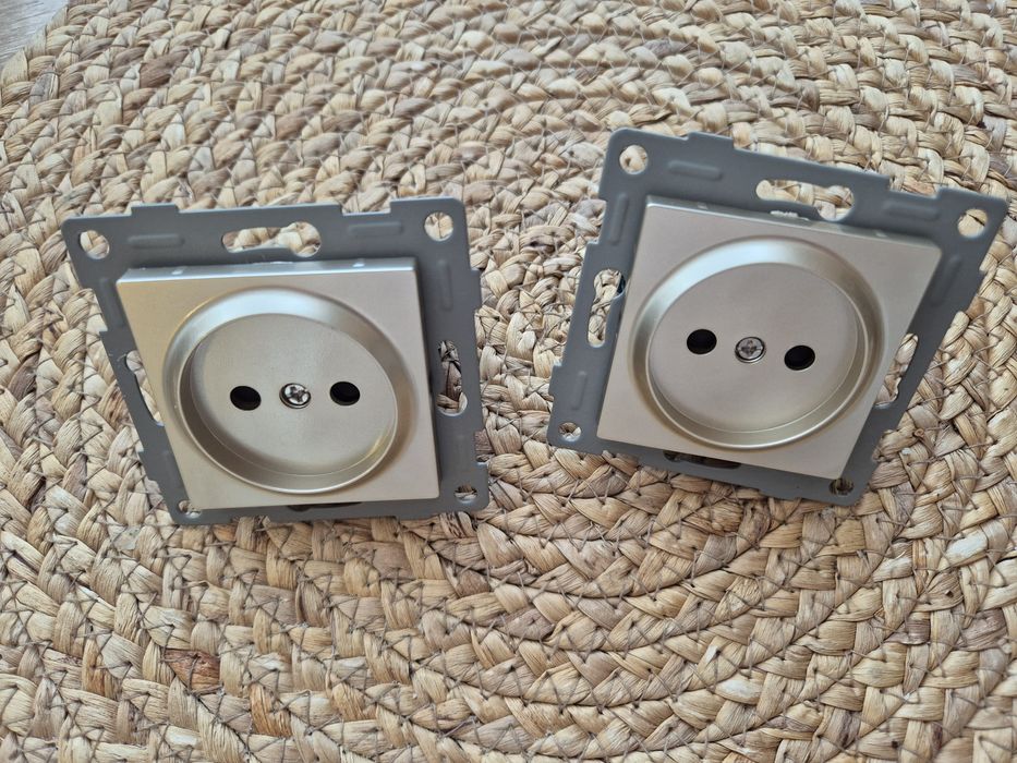 Двойные розетки (золото)