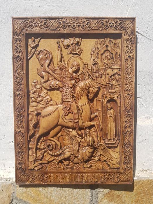 Дърворезба, Икони ИСУС ХРИСТОС или Богородица