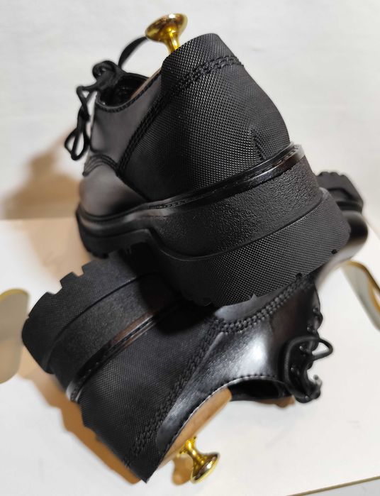 Pantofi derby 42 42.5 lace up ZARA NOI piele naturala moale
