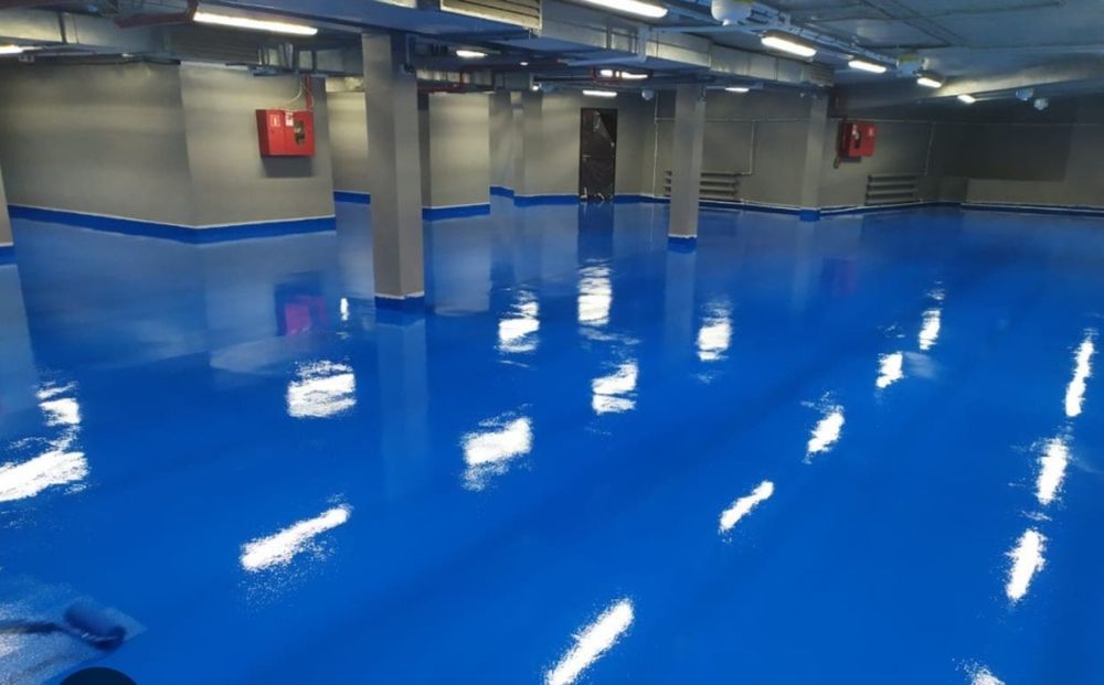 Эпоксидный наливной пол.  EPOKSID.