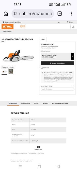 Drujba stihl  Ms271