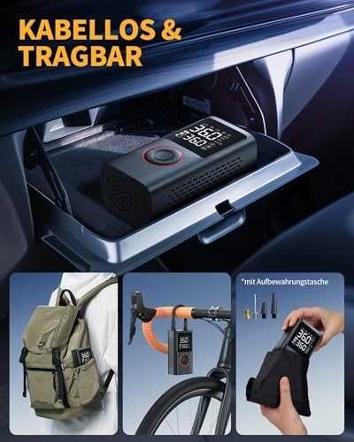 Безжична електрическа помпа 150 PSI с батерия