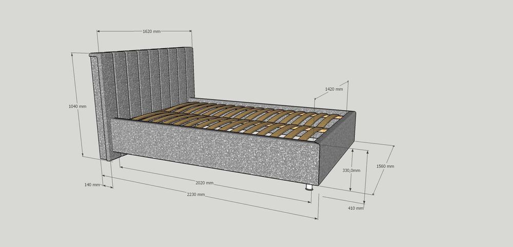 КОЛЕДНИ ЦЕНИ Тапицирано легло Антъни с 5 години гаранция