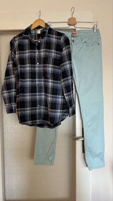 Дамски панталони Only и риза H&M новa