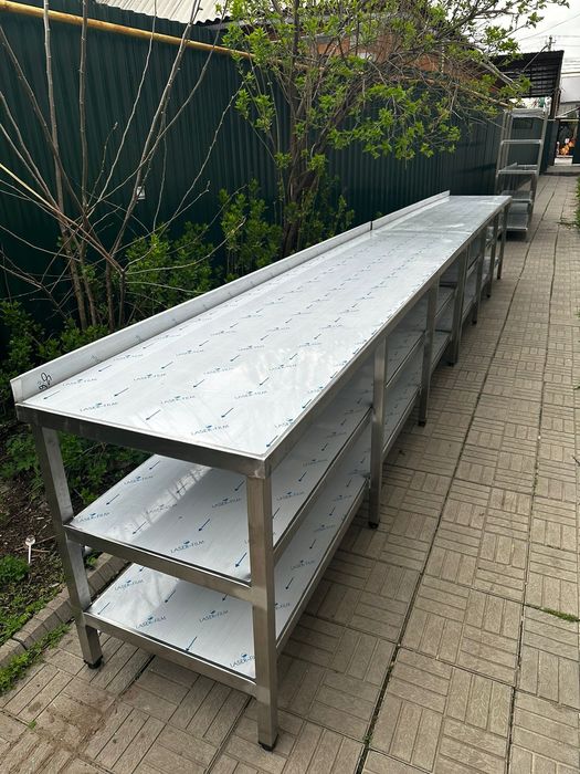 Стол разделочный  ванна  моечная  стеллаж  нейтральный стол железные