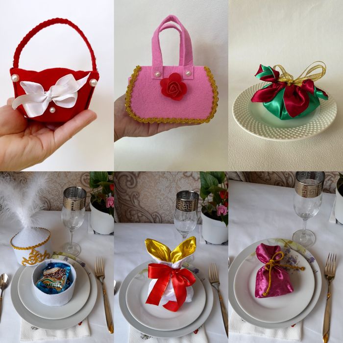 Қоржын сумка, бонбоньерки, тойбастар