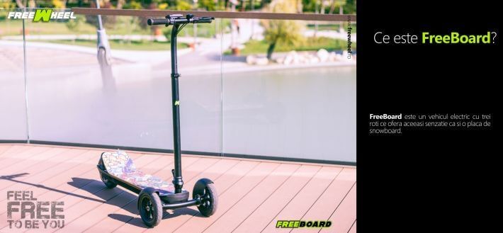 Trotineta electrica 3 roti KickBoard FreeBoard