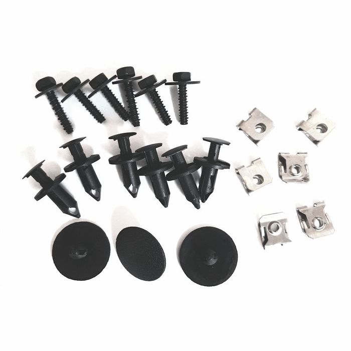 Set cleme fixare carenaj roata Ford Kuga, 01.2013-02.2016; Chevrolet Camaro, 06.2015-, aripa interiorara, 21 buc