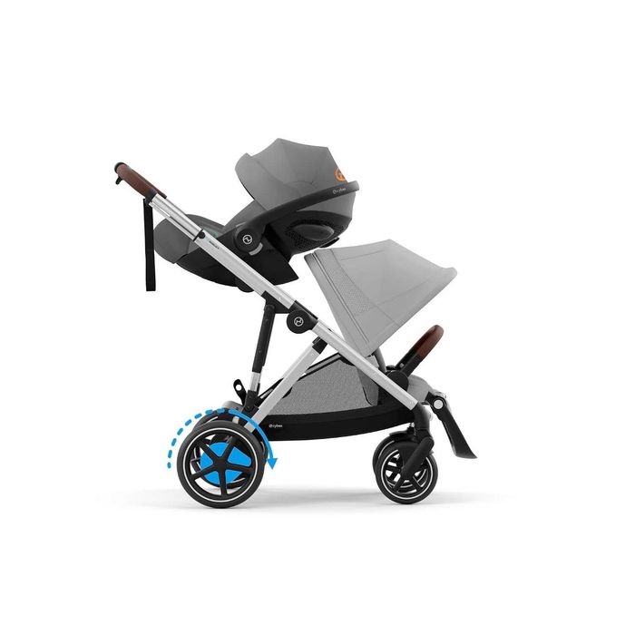 Нова Електрическа Бебешка Детска Количка Cybex e-Gazelle S, 0-4 г, 0-22 кг, 2 години Гаранция, Подходяща и за 2 Деца