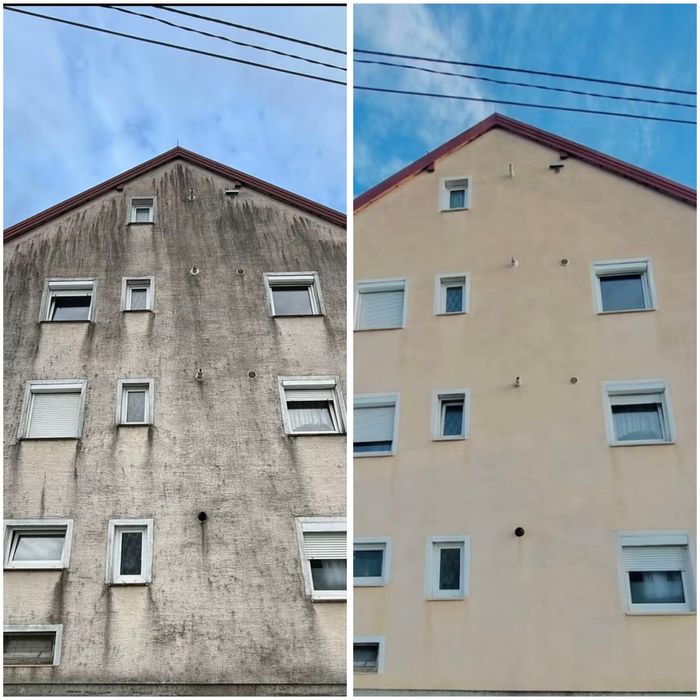 Spălăm fațade si pavele - Curățare profesională!